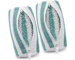 SnelShoppen - Pack van 2 Schoenwaszakken voor de Wasmachine, 360° Schoenreiniging, Sneakerwaszak met Rits, Ideaal voor Sneakers en Sportschoenen