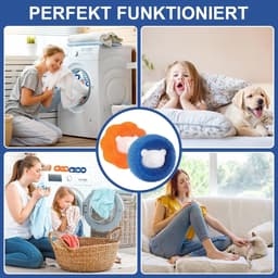 SnelShoppen - Dierenhaarverwijderaar Wasmachine 8 Stuks - Herbruikbare Pluisverwijderaar - Haarvanger voor Kleding en Beddengoed - Duurzame Pluisballe — thumbnail 3