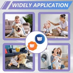 SnelShoppen - Dierenhaarverwijderaar Wasmachine, 8 Stuks Herbruikbare Pluisballen, Effectief Tegen Honden- en Kattenhaar, Vermindert Klitten en Droogt — thumbnail 5