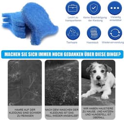 Dierenhaarverwijderaar 5 Stuks - Herbruikbaar - Pluisbal voor Wasmachine - Voor Hondenhaar/Kattenharen - Zachte Stof - Effectieve Verwijdering - Pluisballen — thumbnail 4