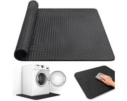 Anti vibratie mat wasmachine 60x60 cm dubbelzijdig antislip waterdichte onderlegmat voor wasmachine en droger