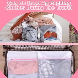 Set van 3 Wasnetten voor de Wasmachine, Ideaal voor Kleding, Sweaters en Sokken (50 x 60 cm) — thumbnail 5