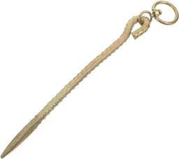 Grondanker Hondenlijn - Grondpen Anker - Huisdieren Vastzetten - Gegalvaniseerde Behandeling - 30 cm - Goud — thumbnail 1