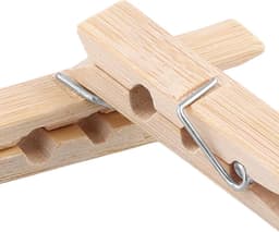 400 Stuks Houten Kledingknijpers 6x1cm - Natuurlijke Houten Knijpers voor Handwerk, Foto's en Kaarten Hangen — thumbnail 2