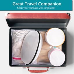 Eono van Amazon - Wasnetten voor beha's - 4 stuks mesh wasnetten voor de wasmachine zakje voor delicate lingerie met premium ritssluiting — thumbnail 3