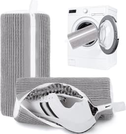 YONO Waszak voor Schoenen - 2 Stuks - Schoen Waszak Wasmachine - Waszak Sneakers - Herbruikbare Schoenenwaszak - Microvezel Reiniging - Grijs — thumbnail 1