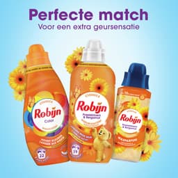 Robijn Perfecte Match Wasverzachter en Wasparfum Pakket - Passiebloem & Bergamot - 4 stuks - 2 x 39 wasbeurten + 2 x 342ml - Voordeelverpakking — thumbnail 5