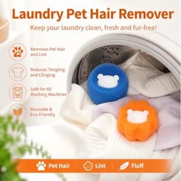 Set van 8 Herbruikbare Anti-Haar Ballen voor Wasmachine — thumbnail 3