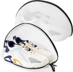 Mesh-Waszak Voor Schoenen Of Sneakers, Multi-Beschermende Wasnet Met Duurzame Ritssluiting, Waszak Voor Reizen - 2-Delige Set — thumbnail 1