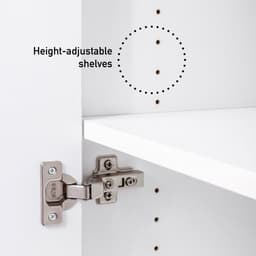 Interlink Lifestyle Studio Flow wasruimtecombinatie Bundel 3 wit - Complete wasruimte met 2 wasmachinekasten, 2 opbergkasten en 4 bovenkasten - Uittrekbare werkbladen - Softclose - Aluminium grepen - 268 x 68 x 208 cm — thumbnail 4