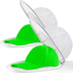 2 stuks vaatwasmachinehouder voor baseballpetten | Wasnet voor baseballpetten (wit, set van 2) — thumbnail 1