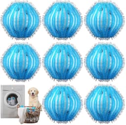 SnelShoppen - Hair Remover Voor Wasmachine, Haar Vangsysteem Voor Wasmachine, Effectieve Haar Verwijder Balls Voor Dierenhaar, Soft Nylon, Blauw, Voor — thumbnail 1
