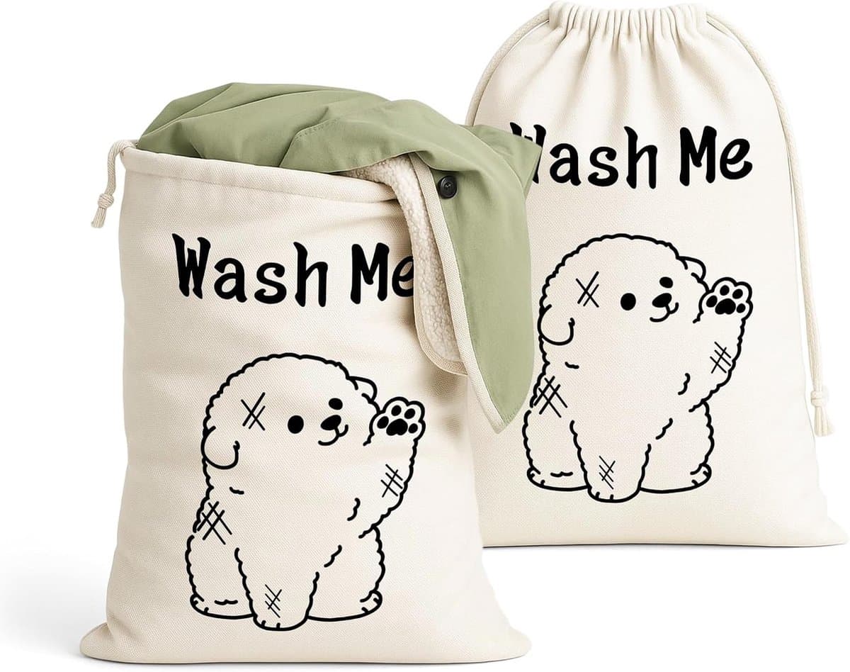 Set van 2 waszakken voor delicate kleding, ideaal voor reizen en wasmachinegebruik — afbeelding 1