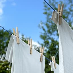 50 m waslijn waslijn, houd tot 230 kg, touw stalen kern wasserij ultra-stevig, eenvoudig te installeren draagbaar voor indoor outdoor reizen Blauw — thumbnail 4