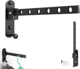 Dailygoods- Wandrek Inklapbaar - Opvouwbaar - Droogrek voor Balkon - Garderobe - Badkamer - Roestvrij Staal — thumbnail 1
