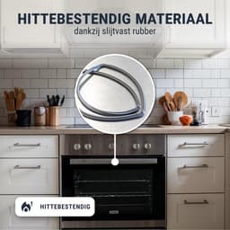 Dailygoods- Deurdichting Hittebestendig Rubber - Ovenafdichting - 4 Haken - Geschikt voor Bosch/Siemens/Neff - Hoogwaardig Alternatief - Controleer E-nummer - Ovendeurrubber — thumbnail 2