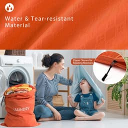Dailygoods- Reiswaszak waterdicht - Waszak groot - Opvouwbare wasopbergtas - 2 stuks - Ritssluiting - Voor reizen/vakantie — thumbnail 2