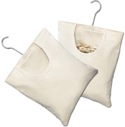 Dailygoods- Wasknijperzak Duurzaam - Wasknijpertas - Opbergtas - Hangende Wasknijperzak - 2 Stuks - 27 x 32 cm - Beige — thumbnail 5
