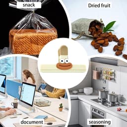 Voedselzak Klemmen - Snack Clips - Voedsel Vers Houden - Afgeronde Hoeken - 2 Maten - Kleurrijk — thumbnail 3
