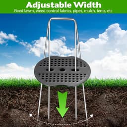 Grondankers U-vormig - Tuinhaken Worteldoek - Tuin Vastzetten - Gegalvaniseerd Staal - 50 stuks - Zilver — thumbnail 4