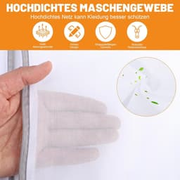 Wasnet voor Wasmachine - Polyester - Fijnmazig Ontwerp - Verborgen Ritssluiting - Voor Delicate Kleding — thumbnail 4