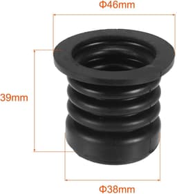 Sourcing map Wasmachine, afvoerbuis, siliconen afdichtingsring voor keuken, 42 mm, zwart — thumbnail 4