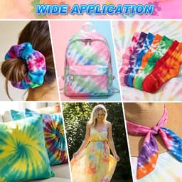 Dye Kit, 20 kleuren Fabric Tyedyedye-set, niet-giftige Tye Dye Kit voor kinderen, volwassenen, grote groepen, handgemaakt feest — thumbnail 4