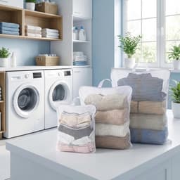 Waszakken set van 3 - Grote wasnetten met rits - Voor blouses, truien en broeken - Handig voor de wasmachine - ShopVlot — thumbnail 3