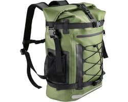 Dry Bag, legergroen, waterdichte tas, waterdichte tas met rolsluiting, voor outdooractiviteiten zoals reizen, wandelen, kajakken, kamperen en watersport, groen, 40L, opbergzak