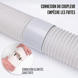 Slang voor mobiele airco (diameter 13 cm) – Afvoerslang geschikt voor mobiele airco's van LG, De'Longhi en AUTR – 150cm — thumbnail 4