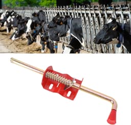 Boerderij Deur Anker - Hek Vergrendeling - Vee Beveiliging - Robuust IJzer - 44 cm Lengte - Zwart — thumbnail 3