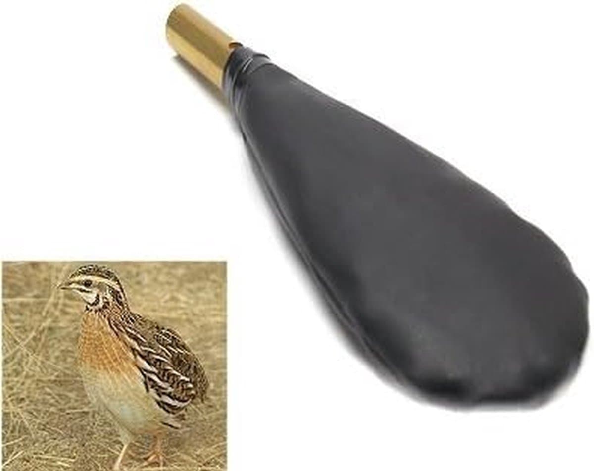Kwartel Gaten - Zak - Vissen - Gemaakt in Italië - 18 cm - Zwart — afbeelding 1