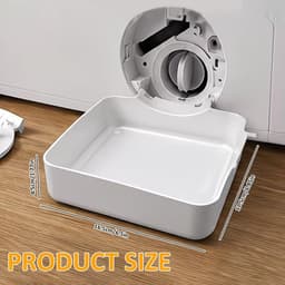 Lekbak Wasmachine - Afvoerbak voor wasmachine - Afvalwaterbak van de wasmachine - Afvalwateropvangbak - 16.5 × 17.5cm - Geschikt voor wasmachines - Universeel - Wit — thumbnail 2