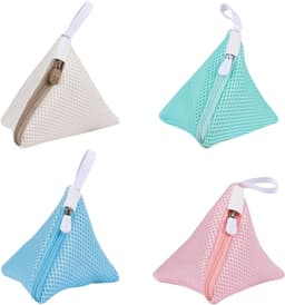 Mini waszakken 12x12 cm - 4 kleuren - mesh materiaal - ideaal voor lingerie en kleine items - ShopVlot — thumbnail 1