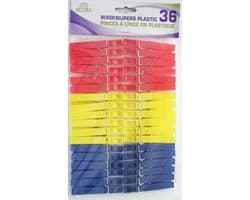Betra Wasknijpers - Plastic 36 stuks