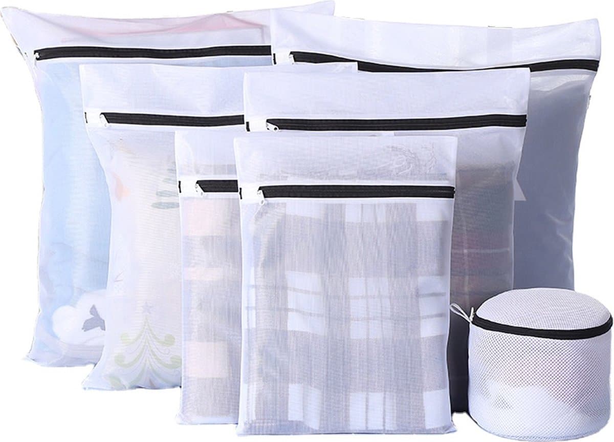 Waszakken - Wasnetten - Bescherm je Wasgoed en Wasmachine - Packing Cubes - Travel Organizer - 7 stuks — afbeelding 1