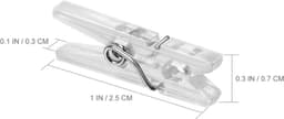 FSW-Products - Kleine Mini Knijpers - 50 STUKS - Transparant - Knijpertjes - Fotoknijpers - Geboorte Wasknijpers - 2.5 CM - Kaartknijpers - Foto knijpers - Knijper om foto's aan op te hangen - Wasknijpers - Kerstkaart hangers - Polaroid - Decoratie — thumbnail 4