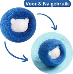 Wasdrogerbollen - Haarverwijderaar huisdieren - haarvanger wasmachine - Wasbollen - Drogerbollen - 4 keer — thumbnail 4