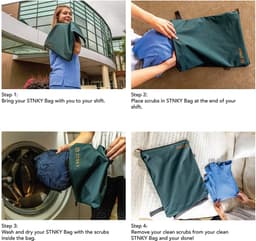 STNKY Pro edition - Wasbare sport, reis- en wastas - Groen - 13 liter - Geurloos — thumbnail 5