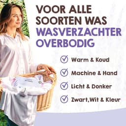 Mr. Green Mind Wasstrips ECO 360 Wasbeurten lavendel Lovely lavender Wasmiddel Milieuvriendelijke Wasstrips Wasmiddel Voordeelverpakking incl. wasverzachter — thumbnail 2