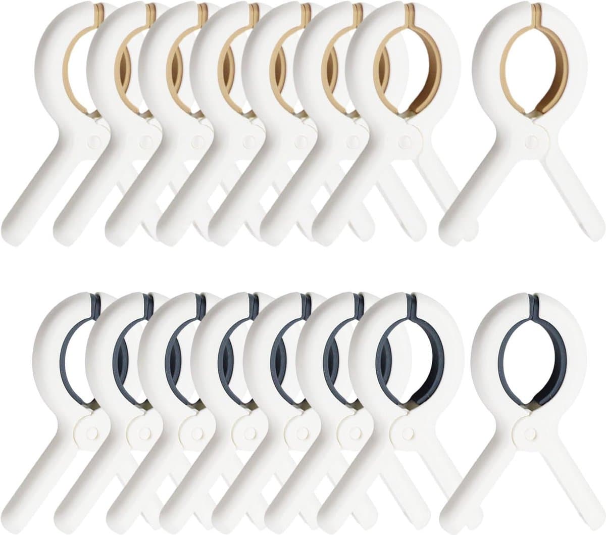 16 stuks handdoeken, wasknijpers, ligstoel, groot, voor strandstoelen, handdoekklemmen, kunststof klemmen voor strandhanddoeken, strandhanddoek, clips voor strand, zwembad, dagelijks wassen — afbeelding 1