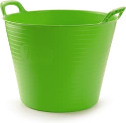 Plasticforte Flexibele emmer/kuip - groen - 42 liter - ECO kunststof - rond - 38 x 45 cm — thumbnail 1