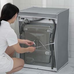 IBBO® - Wasmachine hoes - Wasmachine hoover - Wasmachine beschermer - Wasmachine overtrek - Waterdichte bescherming - Wasdroger beschermhoes - Hoes Cactus — thumbnail 4