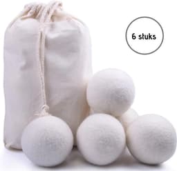 drogerballen voor wasdroger - 6xl stuks 100 % Wol - was bollen - energiebesparend - was droger bollen - duurzamere was - anti pluis — thumbnail 1