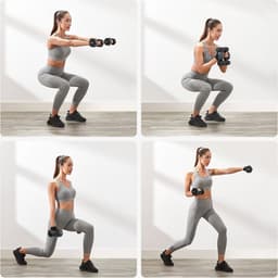 Set van 2 halters 2 x 4 kg - Krachttraining voor Thuis en Onderweg — thumbnail 2