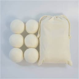 Drogerballen XL - 100% Schapenwol - Wasdrogerballen - 6 stuks - Zero Waste - Duurzaam - Natuurlijke en herbruikbare wasverzachter - Verkort de droogtijd en maakt de was zacht en fris — thumbnail 2