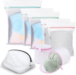 Wasnet voor wasmachine, wasnet, waszak, beha, waszak, waszak, waszak, duurzame schoenen, waszak voor blouse, schoenen, beha, ondergoed, babykleding, waszak, 8 stuks — thumbnail 1