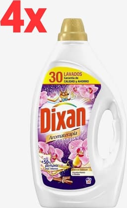 Dixan - Aromatherapy - Sensual Freshness - Vloeibaar Wasmiddel - 4x 1,5L - 120 Wasbeurten - Voordeelverpakking — thumbnail 1