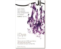 Jacquard textielverf iDye Natural 14 gr paars voor stoffen.