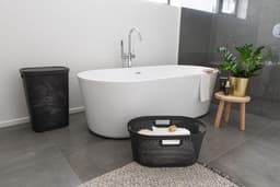 Curver Infinity Recycled Wasmand met deksel 60L + Wasmand 40L - Antraciet — thumbnail 3